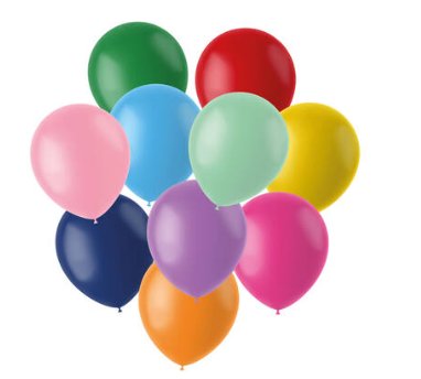 Latexballons, bunt, 33 cm, 10 Stück