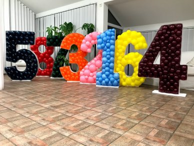 Mosaik Rahmen Zahl 1 für Luftballons