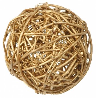 Rattankugeln -gold - 10 Stück Rattankugeln -gold - 10 Stück
