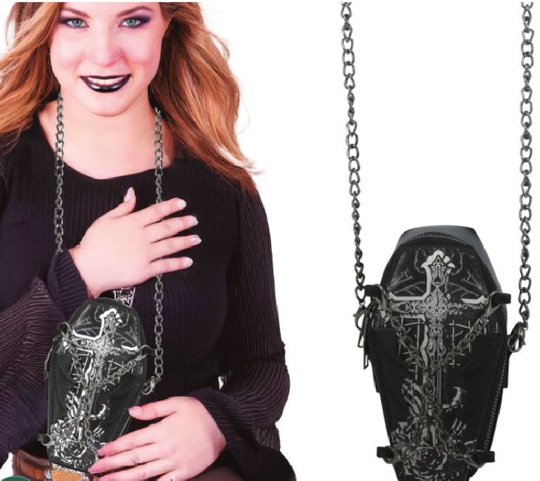 Handtasche Sarg aus Kunstleder Handtasche Sarg aus Kunstleder