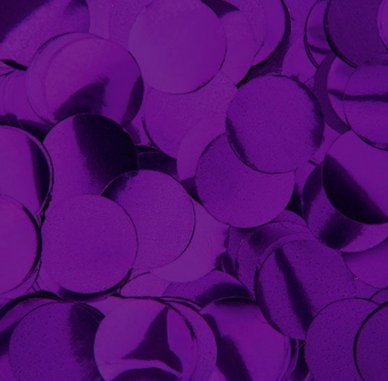 Folienkonfetti rund, 2cm, violett