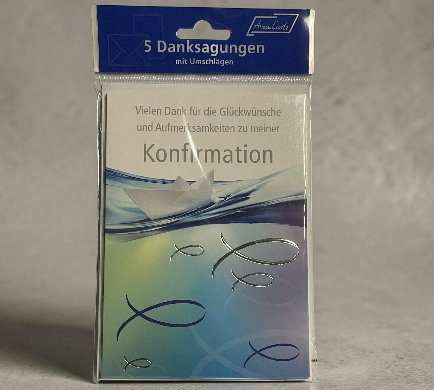 Danksagungen Konfirmation, 5 Stück
