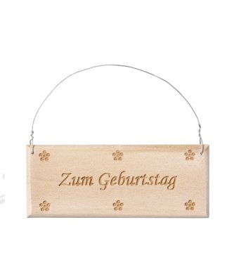 	Holz-Schild - Zum Geburtstag