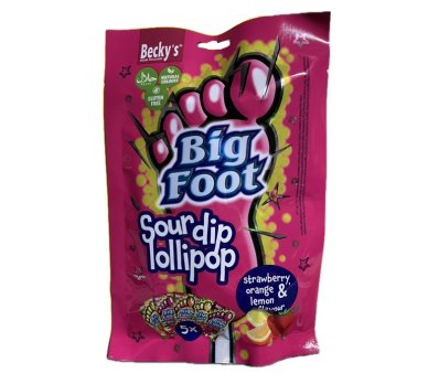 Big Foot Sour Dip Lollipop 5x12g