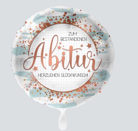 Abitur Glückwunsch Ballon, 45cm Abitur Glückwunsch Ballon, 45cm