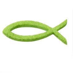 Fische aus Filz, apfelgrün, 12 Stück