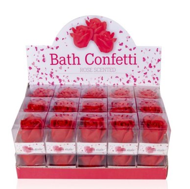 Badekonfetti ROSE in Geschenkbox