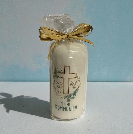Kerze zur Kommunion, verpackt Kerze zur Kommunion, verpackt