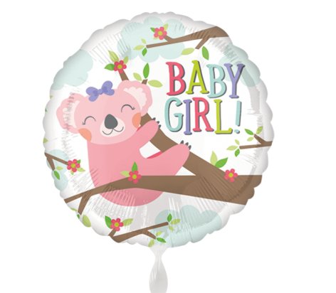 Folienballon Baby Girl-Koala