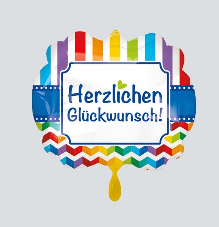 Ballon - Herzlichen Glückwunsch, 63 cm