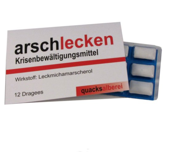 Witzige Kaugummis arschlecken