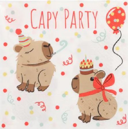 Servietten Capy Party, 20 Stück
