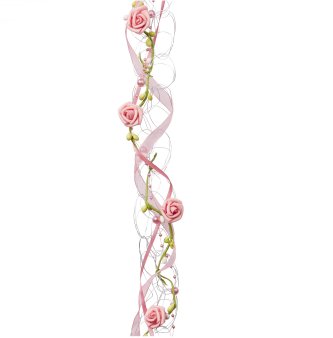 Dekoband Tischband Hochzeit, rose