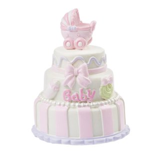 Baby Girl / Mädchen Torte, 7,5 cm