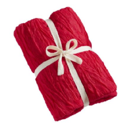 Tischläufer Hochzeit, rot aus Musselin Tischläufer Hochzeit, rot aus Musselin