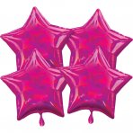 Multi-Pack Iridescent Pink Stern, 4 Stück