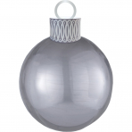 	         Ballon als Weihnachtskugel, silber