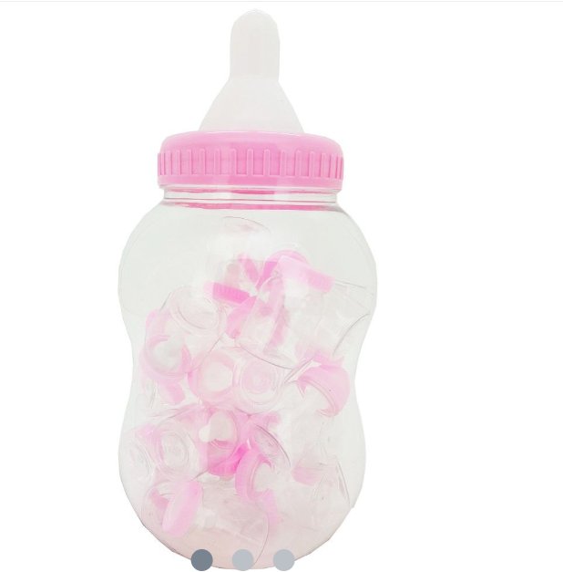 Geschenkflasche Baby Mädchen, rosa