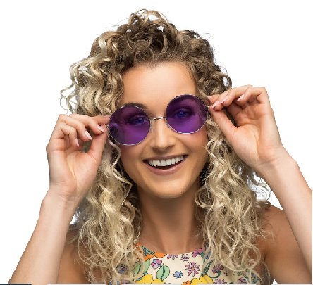 Partybrille Hippie XL lila Partybrille Hippie XL lila