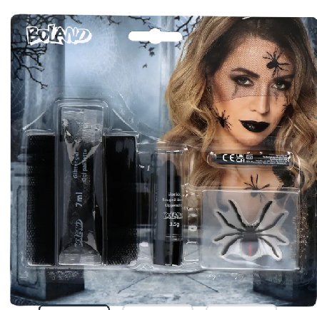 Schmink Set Schwarze Witwe