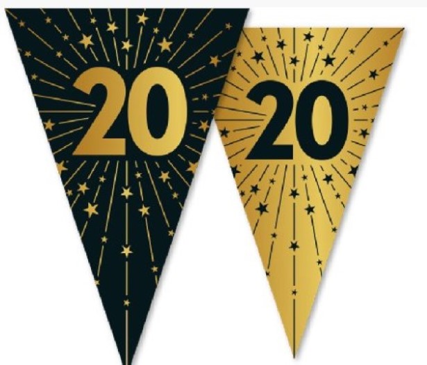 Wimpelkette zum 20.Geburtstag Wimpelkette zum 20.Geburtstag