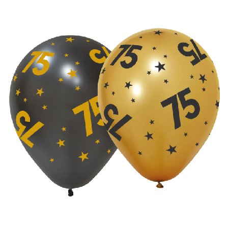 Luftballons zum 75.Geburtstag Luftballons zum 75.Geburtstag