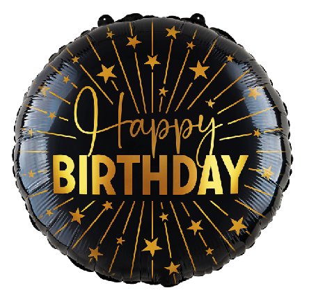 Folienballon Happy Birthday, 45 cm Folienballon Happy Birthday, 45 cm
