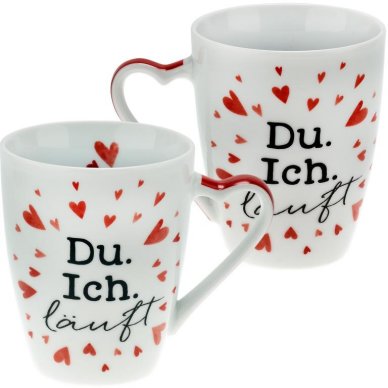 Tasse Du. Ich. läuft