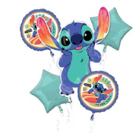 Stitch Ballon Bouquet, 5 tlg.
