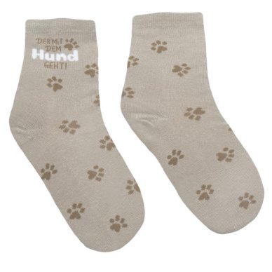 Zaubersocken Motiv Hund Mann