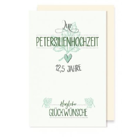 Petersilienhochzeit Karte Petersilienhochzeit Karte