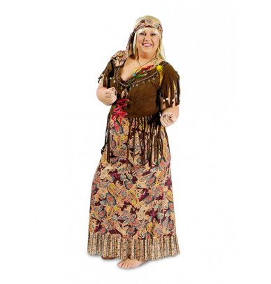 Übergrößen Hippie Kleid, XXL