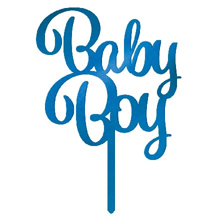 Kuchendekoration aus Acryl û Baby Boy Kuchendekoration aus Acryl û Baby Boy