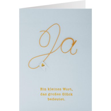 Hochzeitskarte - JA