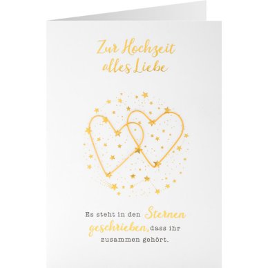 Hochzeitskarte - Herzen