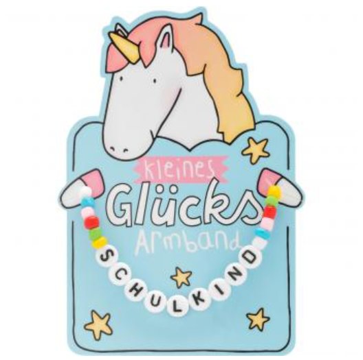 Kleines Glücksarmband Einhorn