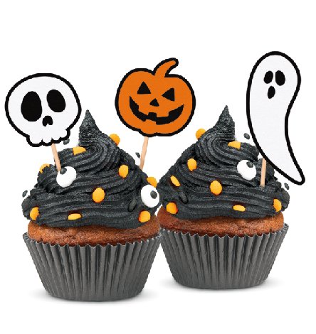 Partypicker Geist,Kürbis und Skull