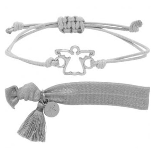 Armband Set - Engel silber