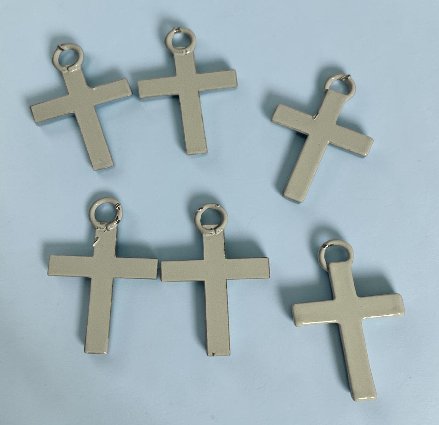 Streudeko Kreuz, 6-tlg. weiß