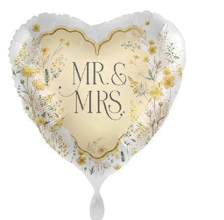 Folienballon Mr & Mrs. florales Design Folienballon Mr & Mrs. florales Design