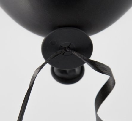 100x Ballonverschlüsse, schwarz