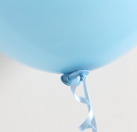 100x Ballonverschlüsse, hellblau
