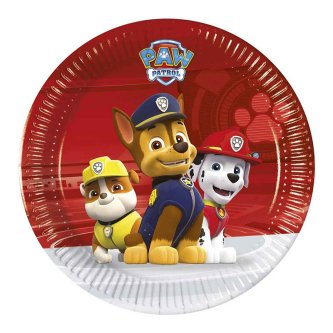 Paw Patrol Teller, rot, 20 cm