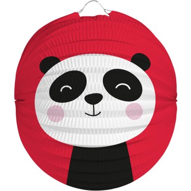 Lampion rund Panda - 22 cm