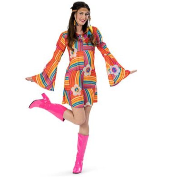 Hippie Peace Kleid, 40/42