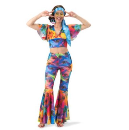 Frauen Retro Hippie Anzug, 36/38