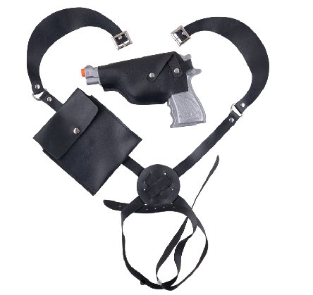 Schulterholster mit Pistole Schulterholster mit Pistole