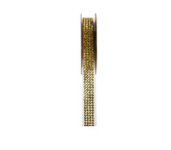 Selbstklebendes Dekoband, gold - Strass