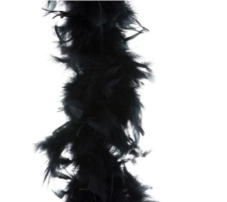 Boa schwarz, 2m mit 90g Boa schwarz, 2m mit 90g