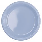 Teller Plastik pastell blau, 10 Stück, 17,7 cm